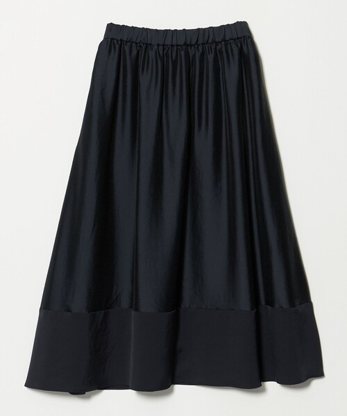 UNITED ARROWS(ユナイテッドアローズ)の「シルキー ギャザー スカート ‐ウォッシャブル‐(スカート・レディース・ネイビー/ブラック・36/38)」の9枚目の写真