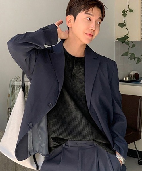 NOWLE（ノウル）の「【NOWLE】凹凸ワッフル サーマル ヘンリーネック 半袖 Tシャツ/ アーバンリラックス ショートスリーブ トップス（Tシャツ/カットソー・メンズ・ホワイト/グレー/ブラック・MEDIUM/LARGE/X-LARGE）」の16枚目の写真