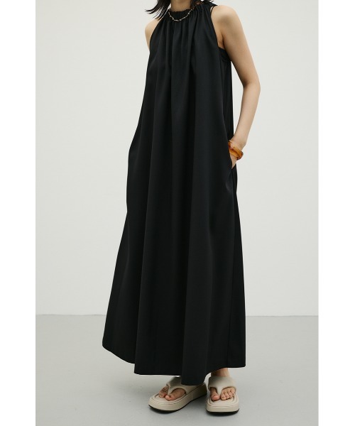 STYLEMIXER(スタイルミキサー)の「ネックシャーリングワンピース(ワンピース・レディース・アイボリー/カーキ/ブラック・MEDIUM/SMALL)」の3枚目の写真