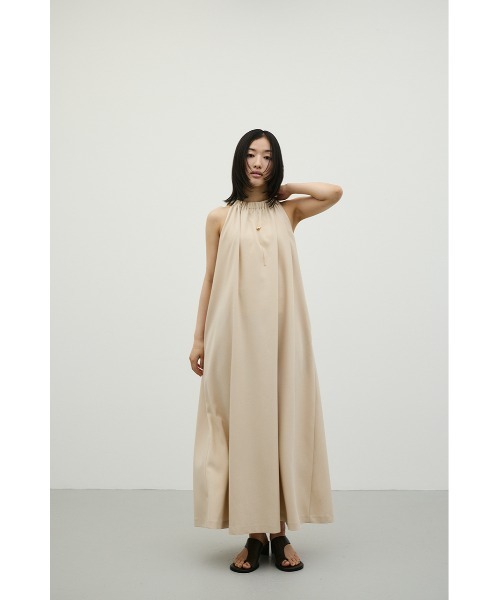 STYLEMIXER(スタイルミキサー)の「ネックシャーリングワンピース(ワンピース・レディース・アイボリー/カーキ/ブラック・MEDIUM/SMALL)」の4枚目の写真