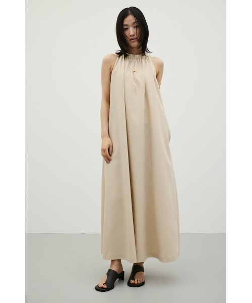 STYLEMIXER(スタイルミキサー)の「ネックシャーリングワンピース(ワンピース・レディース・アイボリー/カーキ/ブラック・MEDIUM/SMALL)」の5枚目の写真