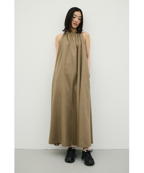 STYLEMIXER(スタイルミキサー)の「ネックシャーリングワンピース(ワンピース・レディース・アイボリー/カーキ/ブラック・MEDIUM/SMALL)」の17枚目の写真