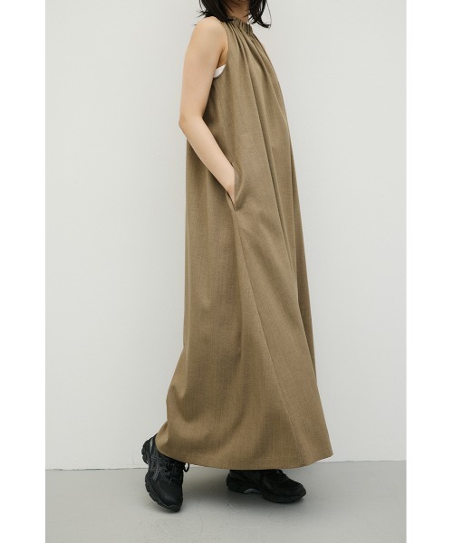 STYLEMIXER(スタイルミキサー)の「ネックシャーリングワンピース(ワンピース・レディース・アイボリー/カーキ/ブラック・MEDIUM/SMALL)」の21枚目の写真