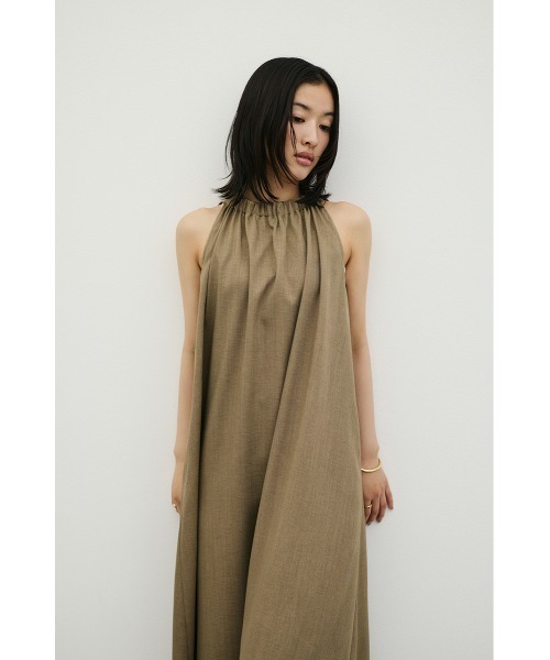 STYLEMIXER(スタイルミキサー)の「ネックシャーリングワンピース(ワンピース・レディース・アイボリー/カーキ/ブラック・MEDIUM/SMALL)」の11枚目の写真