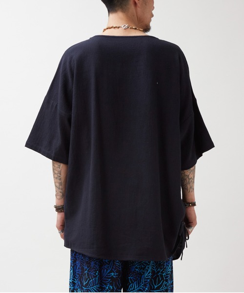 チャイハネ(チャイハネ)の「【チャイハネ】ラヤナMEN'Sトップス(その他トップス・メンズ・オレンジ/ブラック/ベージュ・FREE)」の8枚目の写真