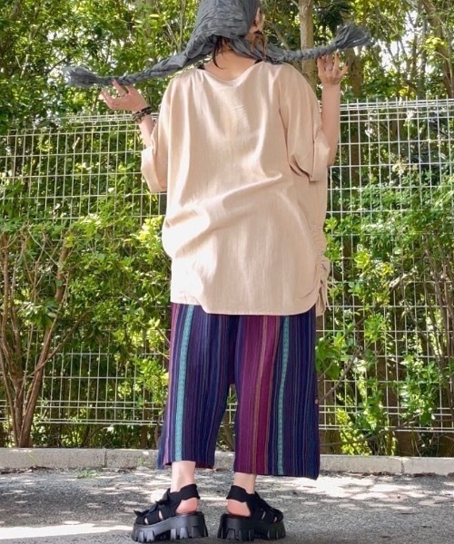 チャイハネ(チャイハネ)の「【チャイハネ】ラヤナMEN'Sトップス(その他トップス・メンズ・オレンジ/ブラック/ベージュ・FREE)」の14枚目の写真