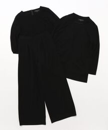 form forma | 【WEB限定】洗える|ストレッチ素材のたためるパンツスーツ(スーツセット)
