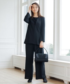 【WEB限定】洗える｜ストレッチ素材のたためるパンツスーツ/東京ソワール