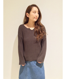 Kastane | ワイドリブプルオーバー(ニット/セーター)
