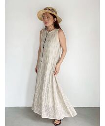LAGUNAMOON | アーガイルジャカードフレアニットワンピース 【夏服】(ワンピース)