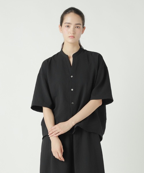 ZUCCa（ズッカ）の「TOUSJOURS / シャツ（シャツ/ブラウス・レディース・ネイビー/ベージュ/ブラック・M size）」の6枚目の写真
