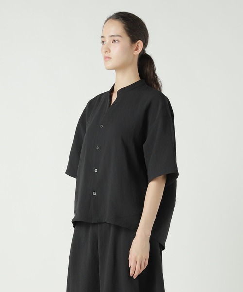 ZUCCa（ズッカ）の「TOUSJOURS / シャツ（シャツ/ブラウス・レディース・ネイビー/ベージュ/ブラック・M size）」の7枚目の写真