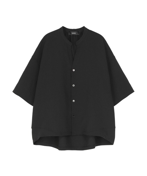 ZUCCa（ズッカ）の「TOUSJOURS / シャツ（シャツ/ブラウス・レディース・ネイビー/ベージュ/ブラック・M size）」の4枚目の写真