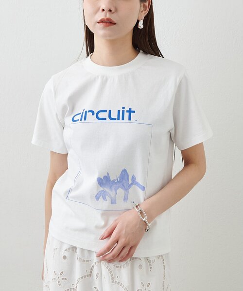 Whim Gazette(ウィムガゼット)の「【GEMINI】FLOWER Tシャツ(Tシャツ/カットソー・レディース・ネイビー/ボルドー/オフホワイト・FREE)」の1枚目の写真