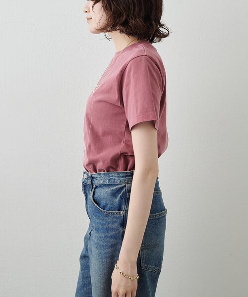 Whim Gazette(ウィムガゼット)の「【GEMINI】FLOWER Tシャツ(Tシャツ/カットソー・レディース・ネイビー/ボルドー/オフホワイト・FREE)」の16枚目の写真