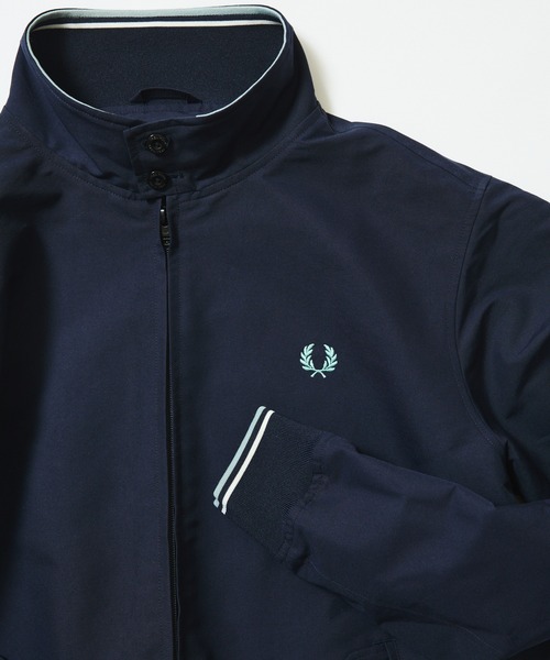 FRED PERRY(フレッドペリー)の「【別注】FRED PERRY / Zip Blouson 26FW(ブルゾン・メンズ・ブラック/ネイビー・X-LARGE/LARGE/MEDIUM/SMALL)」の2枚目の写真