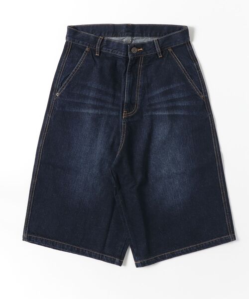WudgeBoy（ワッジボーイ）の「WB blasting jorts（デニムパンツ・メンズ・ライトインディゴブルー/ブラック・LARGE/MEDIUM）」の2枚目の写真