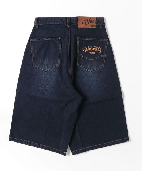 WudgeBoy（ワッジボーイ）の「WB blasting jorts（デニムパンツ・メンズ・ライトインディゴブルー/ブラック・LARGE/MEDIUM）」の3枚目の写真