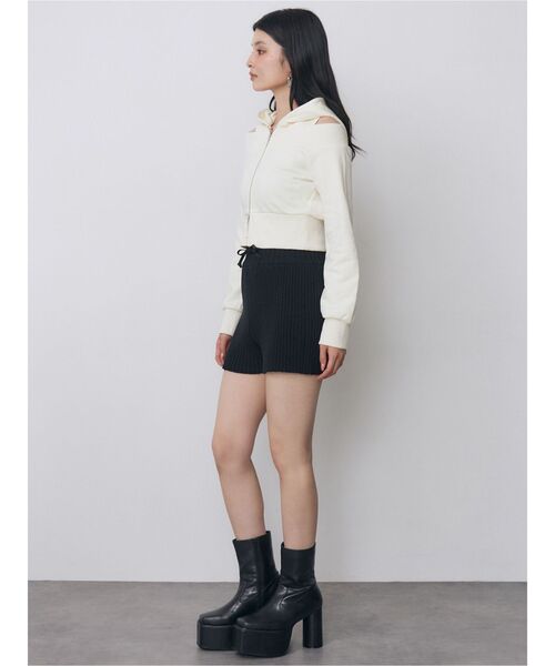 MURUA(ムルーア)の「リブニットキュロット(その他パンツ・レディース・ブラック/ブラウン/その他2・FREE)」の12枚目の写真