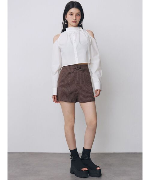 MURUA(ムルーア)の「リブニットキュロット(その他パンツ・レディース・ブラック/ブラウン/その他2・FREE)」の19枚目の写真