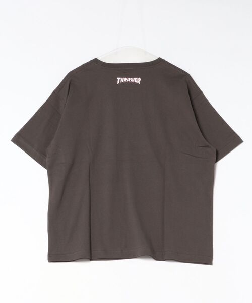 THRASHER(スラッシャー)の「263TH2ST096(Tシャツ/カットソー・レディース・ホワイト/チャコールグレー/ピンク・FREE)」の4枚目の写真