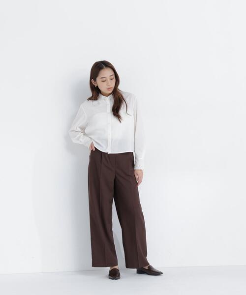 NATURAL BEAUTY BASIC(ナチュラルビューティーベーシック)の「エンブロイダリーカラーシャツ(シャツ/ブラウス・レディース・オフホワイト/ピンク/ブルー系その他2・フリ-)」の14枚目の写真