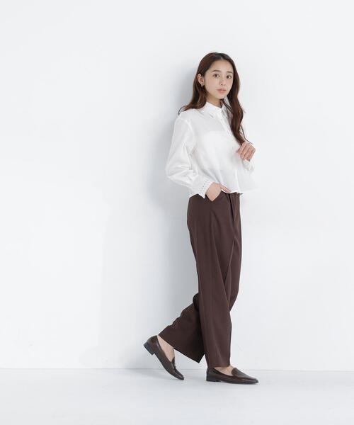 NATURAL BEAUTY BASIC(ナチュラルビューティーベーシック)の「エンブロイダリーカラーシャツ(シャツ/ブラウス・レディース・オフホワイト/ピンク/ブルー系その他2・フリ-)」の18枚目の写真