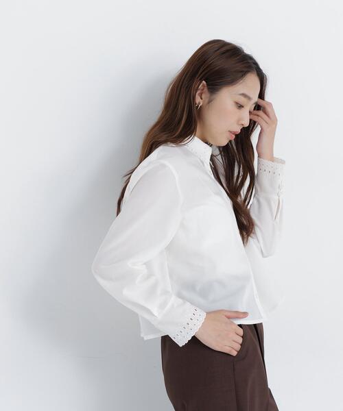NATURAL BEAUTY BASIC(ナチュラルビューティーベーシック)の「エンブロイダリーカラーシャツ(シャツ/ブラウス・レディース・オフホワイト/ピンク/ブルー系その他2・フリ-)」の19枚目の写真