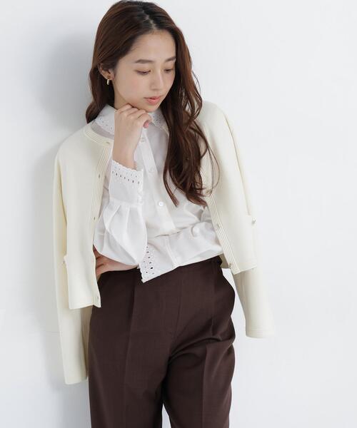 NATURAL BEAUTY BASIC(ナチュラルビューティーベーシック)の「エンブロイダリーカラーシャツ(シャツ/ブラウス・レディース・オフホワイト/ピンク/ブルー系その他2・フリ-)」の21枚目の写真