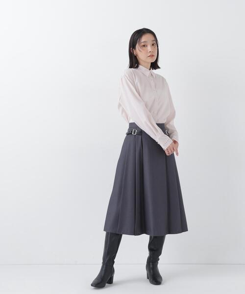 NATURAL BEAUTY BASIC(ナチュラルビューティーベーシック)の「エンブロイダリーカラーシャツ(シャツ/ブラウス・レディース・オフホワイト/ピンク/ブルー系その他2・フリ-)」の8枚目の写真