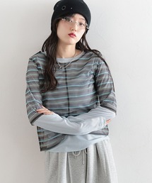 ボーダーレイヤードロンT