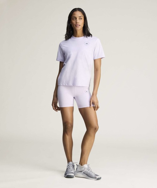 adidas by Stella McCartney(アディダスバイステラマッカートニー)の「TrueCasuals レギュラー スポーツウェア Tシャツ【adidas by Stella McCartney】 / アディダス adidas(Tシャツ/カットソー・レディース・パープル・SMALL/MEDIUM/LARGE/X-LARGE/XX-LARGE/X-SMALL)」の3枚目の写真