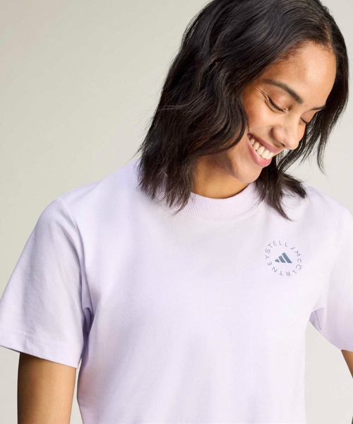 adidas by Stella McCartney(アディダスバイステラマッカートニー)の「TrueCasuals レギュラー スポーツウェア Tシャツ【adidas by Stella McCartney】 / アディダス adidas(Tシャツ/カットソー・レディース・パープル・SMALL/MEDIUM/LARGE/X-LARGE/XX-LARGE/X-SMALL)」の5枚目の写真