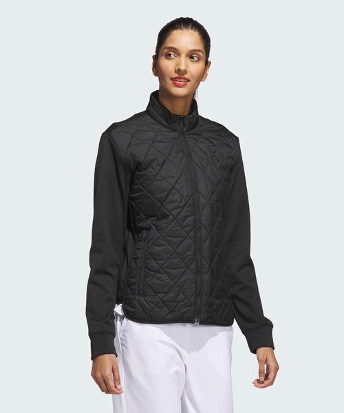 adidas(アディダス)の「アルティメット365 キルト フルジップ ジャケット【adidas Golf/アディダスゴルフ】(ブルゾン・レディース・ブラック・MEDIUM/LARGE/SMALL/X-LARGE/X-SMALL/XX-LARGE)」の5枚目の写真