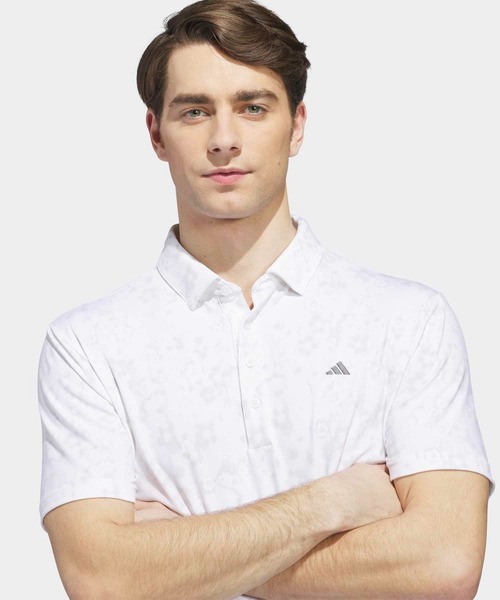 adidas(アディダス)の「アルティメット365+ クライマクール バタースパン マイティ ブロッサム プリント 半袖ポロシャツ【adidas Golf/アディダスゴルフ】(ポロシャツ・メンズ・ホワイト・SMALL/MEDIUM/LARGE/X-LARGE/XX-LARGE)」の3枚目の写真