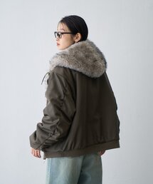 CIAOPANIC TYPY（チャオパニックティピー）の「【WEB限定】2WAYリバーシブルファーフードナイロンブルゾン（MA-1）」