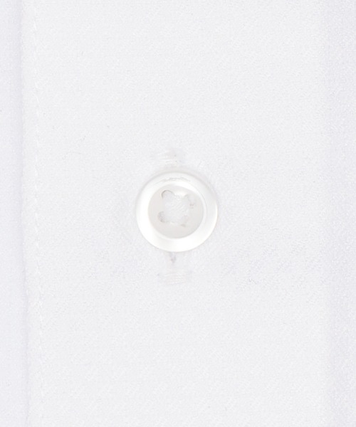 TOKYO SHIRTS（トウキョウシャツ）の「【吸水速乾】【COFREX】 形態安定ノンアイロン ボタンダウン 長袖ビジネスワイシャツ（ビジネスシャツ・メンズ・ホワイト・首回り41cm-裄丈86cm/首回り37cm-裄丈84cm/首回り39cm-裄丈80cm/首回り39cm-裄丈84cm/首回り41cm-裄丈82cm/首回り42cm-裄丈82cm/首回り42cm-裄丈86cm/首回り43cm-裄丈82cm/首回り43cm-裄丈86cm/首回り37cm-裄丈80cm）」の4枚目の写真