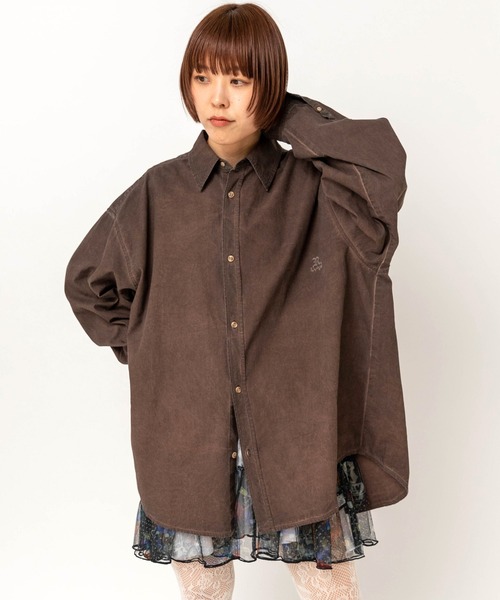RNA（アールエヌエー）の「B2987 U.D刺繍シャツ（シャツ/ブラウス・レディース・ブラウン/ピンク・MEDIUM）」の6枚目の写真