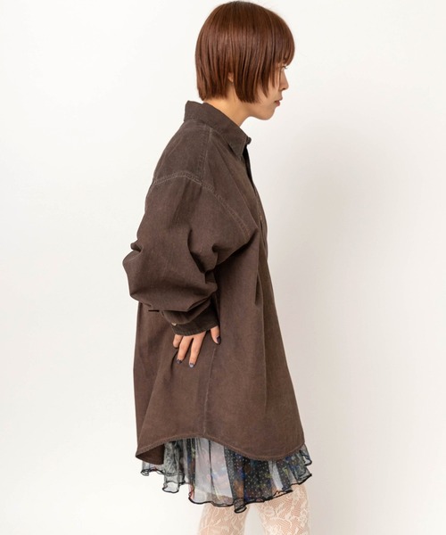 RNA（アールエヌエー）の「B2987 U.D刺繍シャツ（シャツ/ブラウス・レディース・ブラウン/ピンク・MEDIUM）」の8枚目の写真