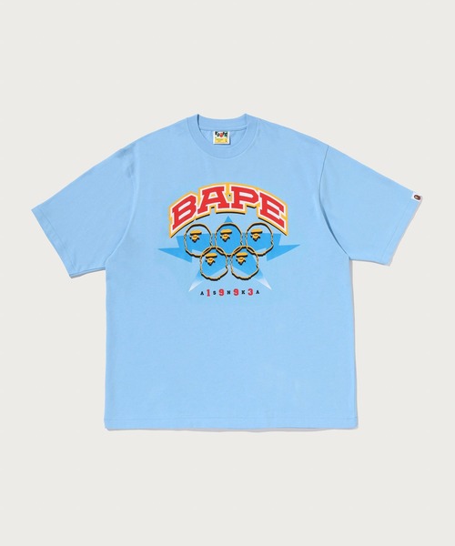 A BATHING APE(アベイシングエイプ)の「BAPE TWIN STA SPORT COLLEGE RELAXED FIT TEE(Tシャツ/カットソー・メンズ・サックスブルー/ブラック/ホワイト・MEDIUM/SMALL/X-LARGE/XX-LARGE/LARGE)」の3枚目の写真