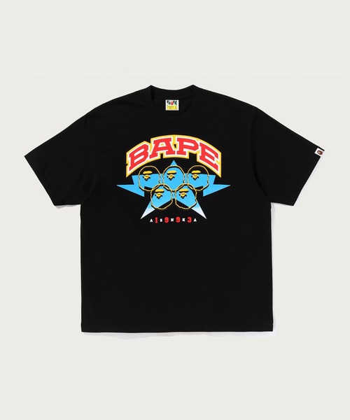 A BATHING APE(アベイシングエイプ)の「BAPE TWIN STA SPORT COLLEGE RELAXED FIT TEE(Tシャツ/カットソー・メンズ・サックスブルー/ブラック/ホワイト・MEDIUM/SMALL/X-LARGE/XX-LARGE/LARGE)」の2枚目の写真