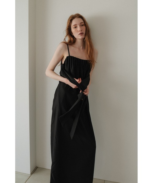 tento(テント)の「Belted Cocoon Dress(ワンピース・レディース・ブラック/グレー・38/36)」の11枚目の写真