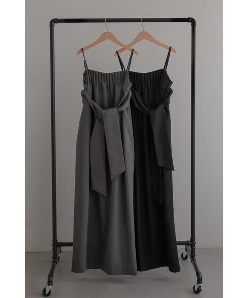 tento(テント)の「Belted Cocoon Dress(ワンピース・レディース・ブラック/グレー・38/36)」の16枚目の写真
