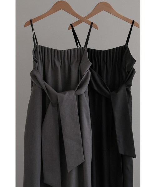 tento(テント)の「Belted Cocoon Dress(ワンピース・レディース・ブラック/グレー・38/36)」の17枚目の写真