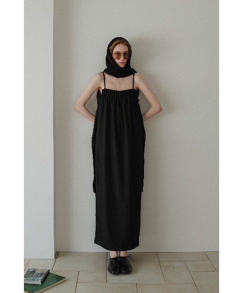 tento(テント)の「Belted Cocoon Dress(ワンピース・レディース・ブラック/グレー・38/36)」の5枚目の写真
