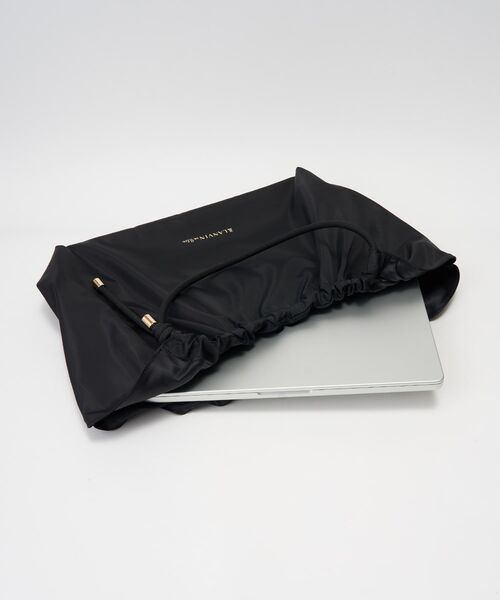 LANVIN en Bleu(ランバンオンブルー)の「コードハンドルギャザーバッグ(トートバッグ・レディース・ブラウン/ライトカーキ/ブラック・FREE)」の10枚目の写真
