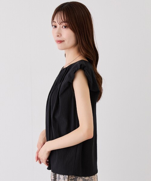 Jayro(ジャイロ)の「バルーンスリーブブラウス(シャツ/ブラウス・レディース・オフホワイト/ホワイト系その他/ブラック・M)」の10枚目の写真