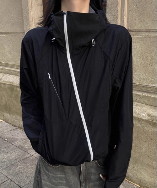 DOUBLE STEAL(ダブルスティール)の「DSフードネックジップブルゾン(ブルゾン・メンズ・ブラック・X-LARGE/MEDIUM/LARGE)」の2枚目の写真