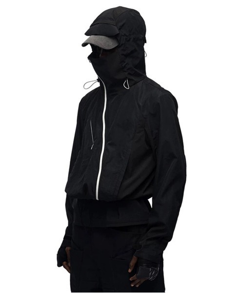DOUBLE STEAL(ダブルスティール)の「DSフードネックジップブルゾン(ブルゾン・メンズ・ブラック・X-LARGE/MEDIUM/LARGE)」の5枚目の写真