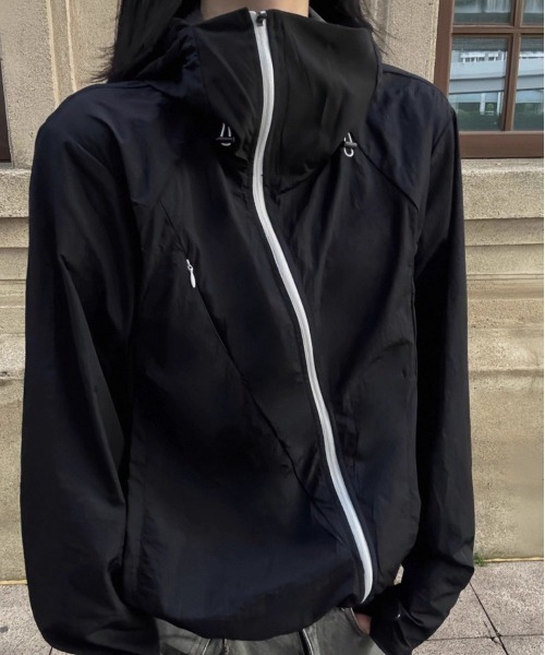 DOUBLE STEAL(ダブルスティール)の「DSフードネックジップブルゾン(ブルゾン・メンズ・ブラック・X-LARGE/MEDIUM/LARGE)」の3枚目の写真